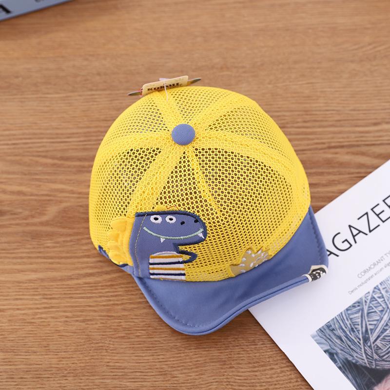 Children's Outdoor Cute Dinosaur Print Mesh Cap