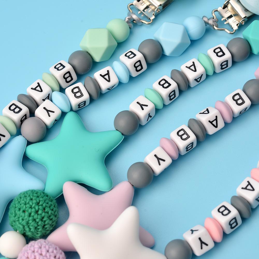 Soothing Pacifier Clip Silicone Teether Anti-drop Chain
