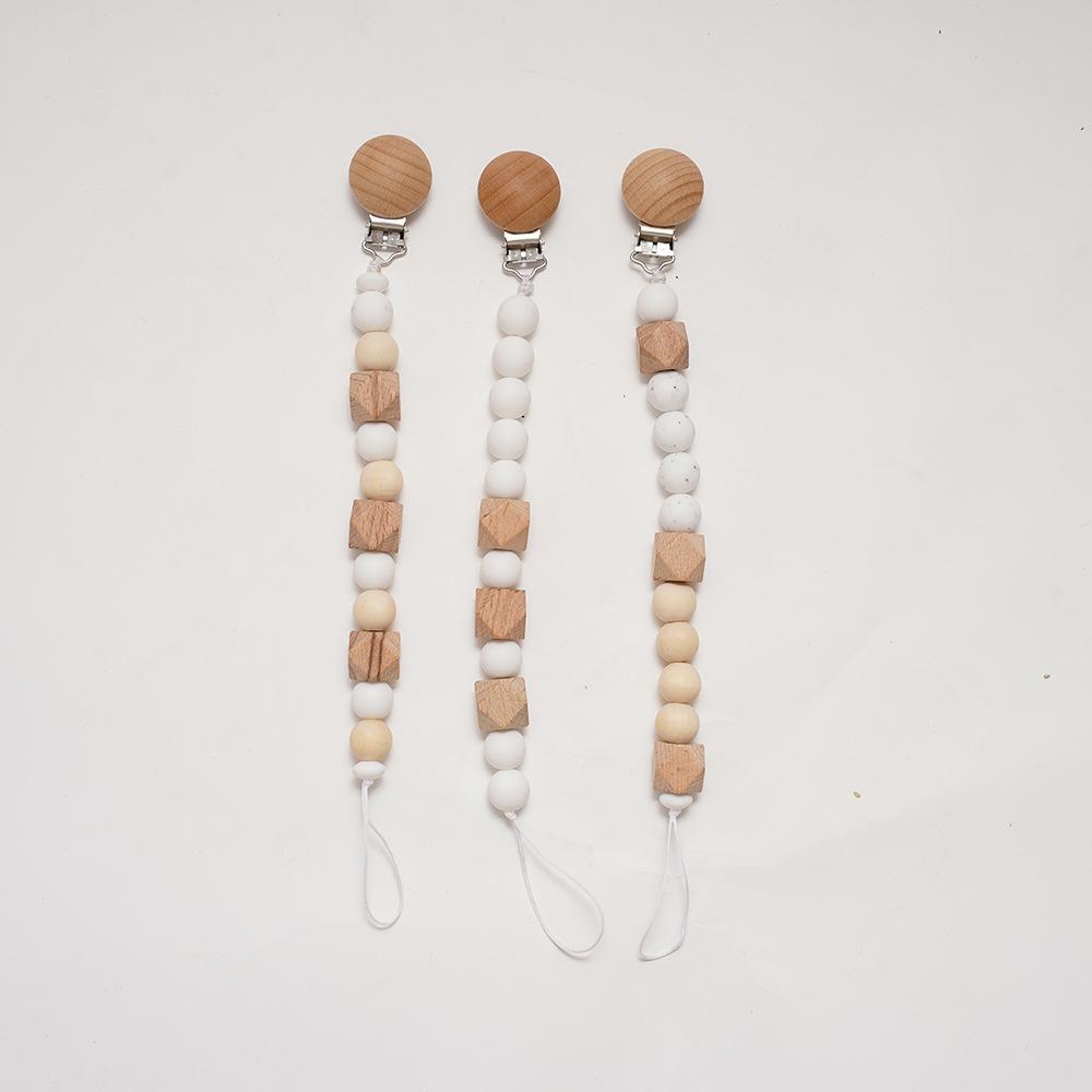 Silicone Beech Pacifier Clip Teether Anti-drop Chain