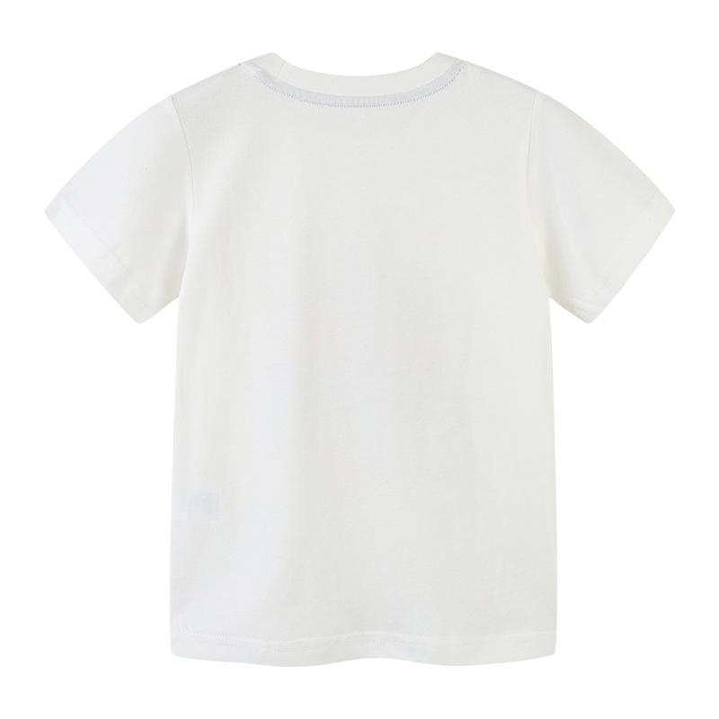 Children's round neck cartoon printed bottom shirt