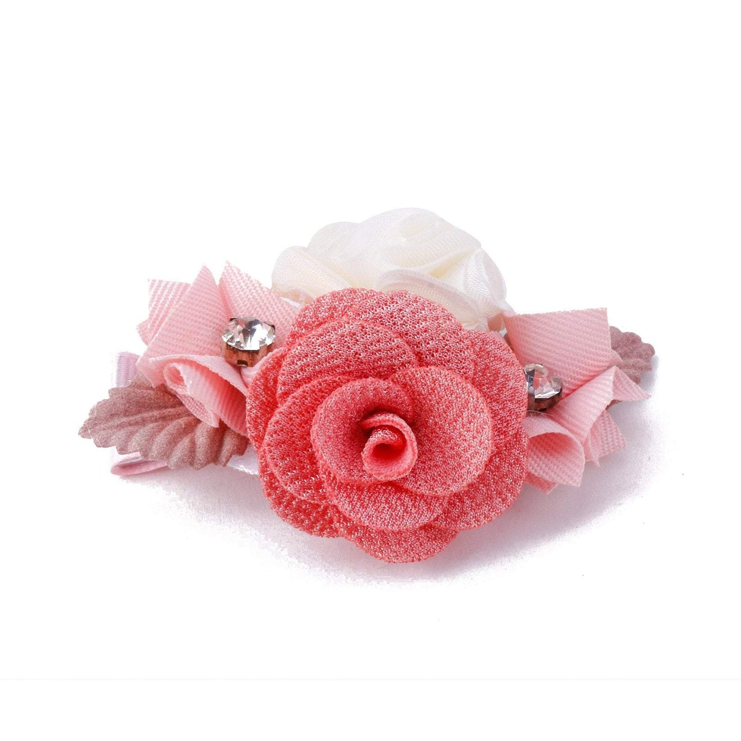 Pink Simulation Headflower Hair Accessories