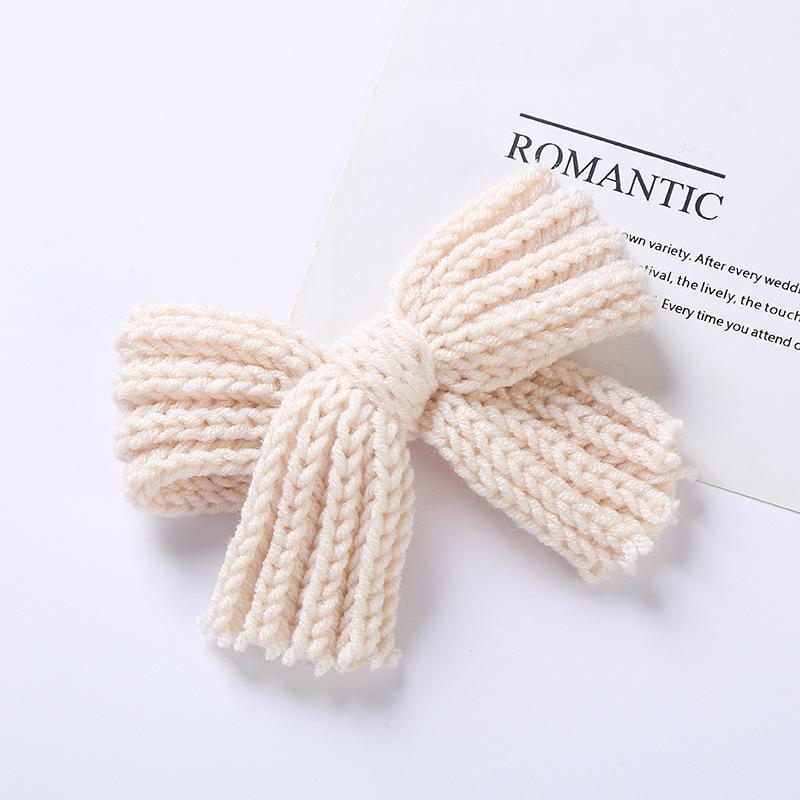 Children's Wool Bow Hairpin