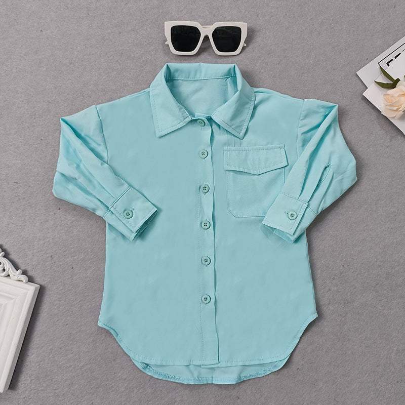 Girls' Casual Loose Shirt Long Sleeve Petticoat