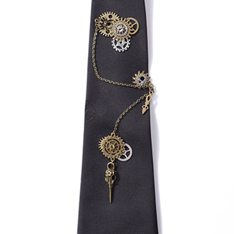 Tie Steampunk Gothic Gear Necktie