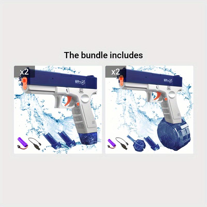 M1911 Glock Electric Water Gun - High-Quality Rechargeable Kids Toy with Large Water Capacity for Summer Games and Fun