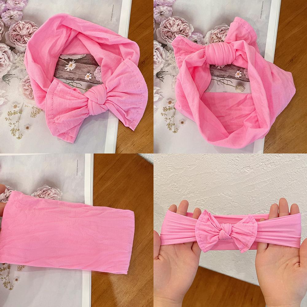 Baby Nylon Bow Printed Hair Bands Babywear Wholesale 3-Pack
