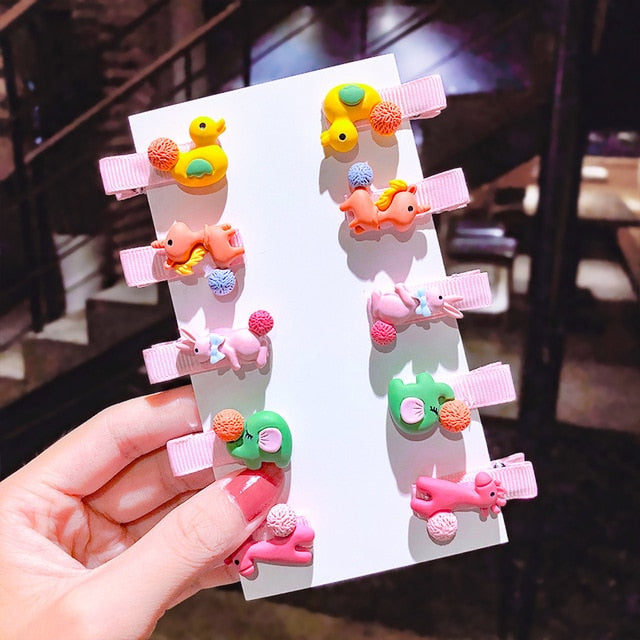 Cartoon Hair Clips 10PCS/Set