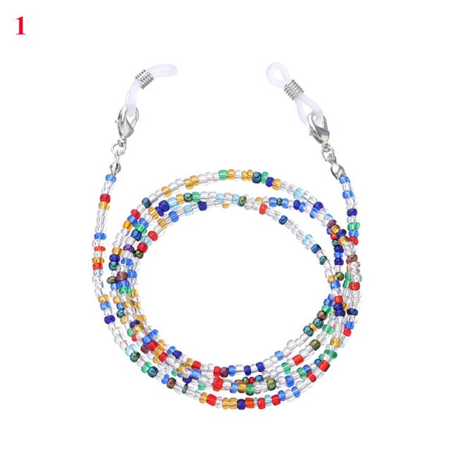 Raibow Color Beaded Glasses Chain