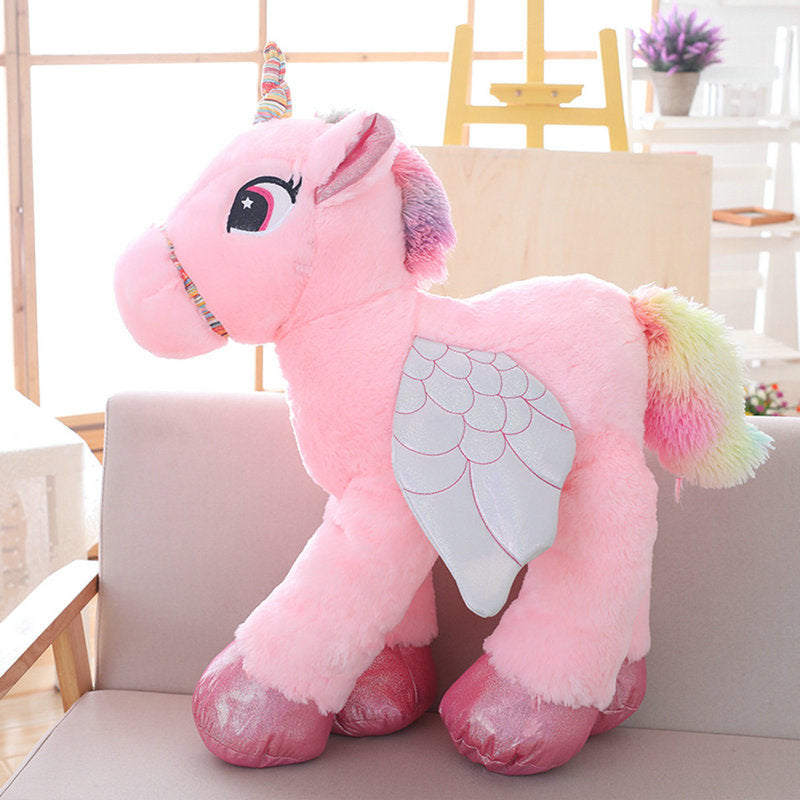 Cute Winged Plush Stuffed Unicorn Toy