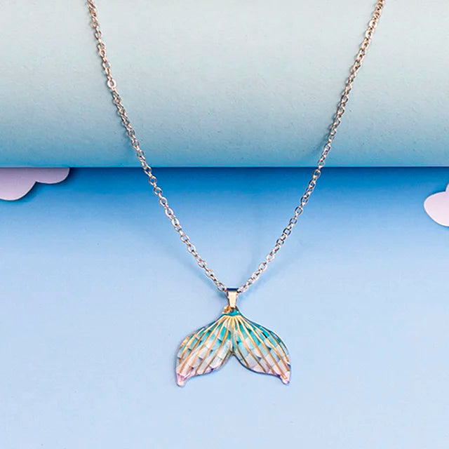 Girls Mermaid Fishtail Necklace