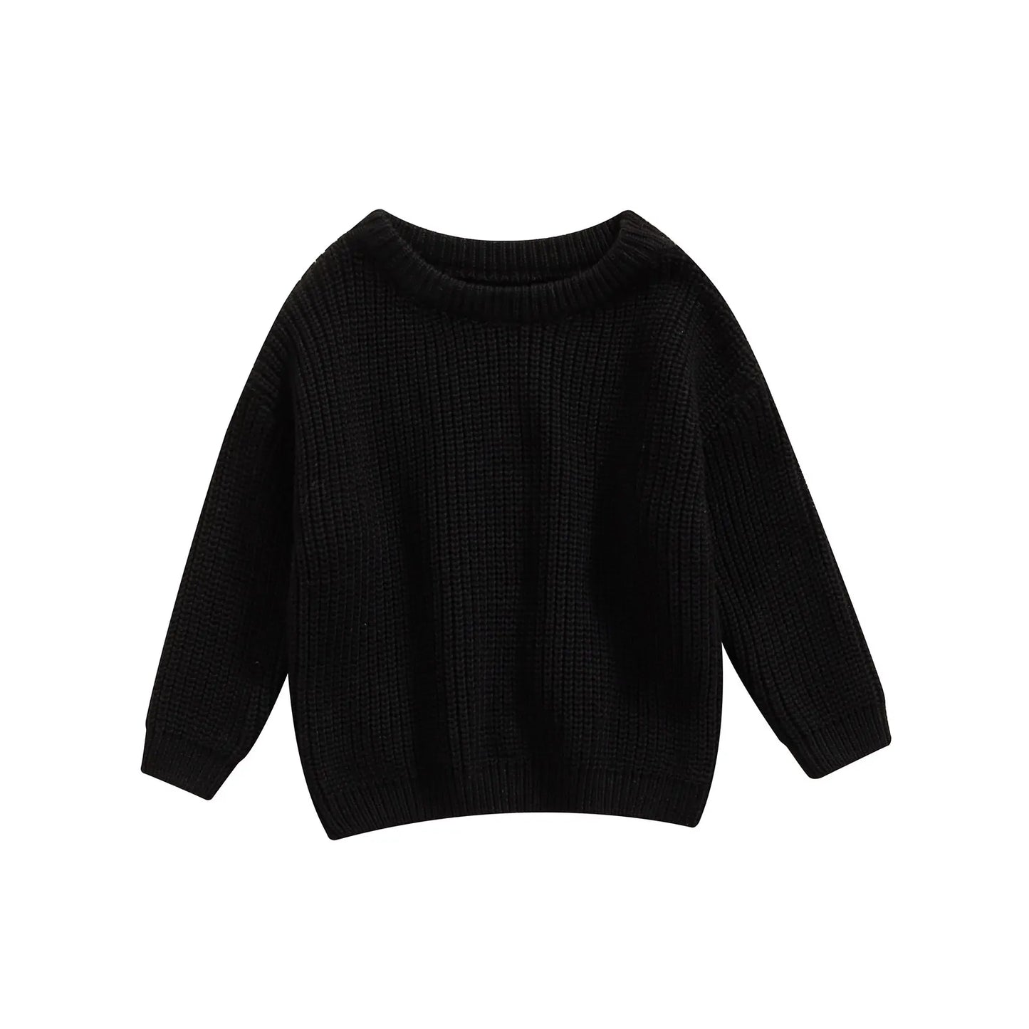 Autumn Long-Sleeved Knitted Sweater for Babies