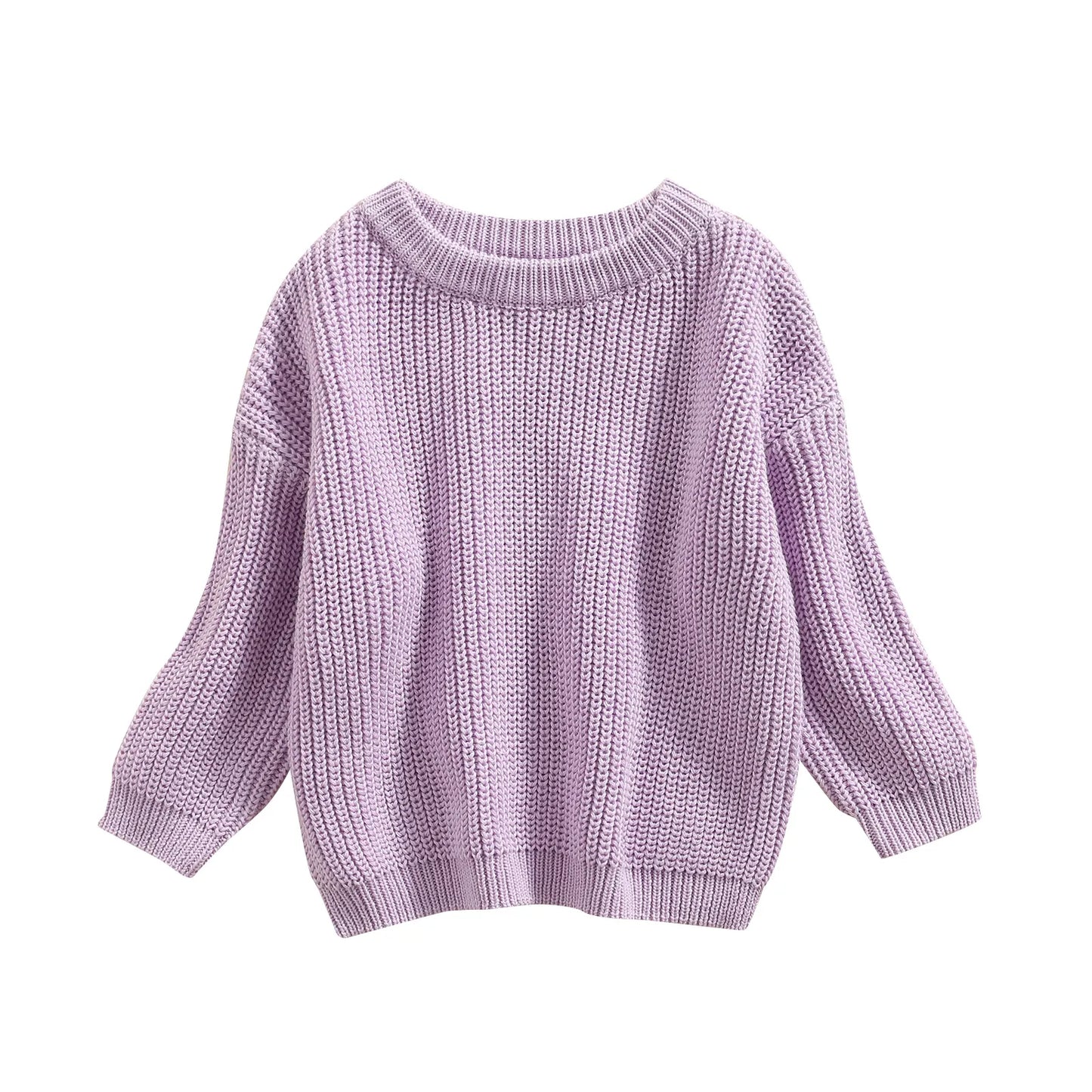Autumn Long-Sleeved Knitted Sweater for Babies