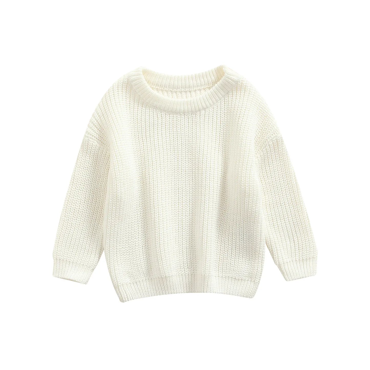Autumn Long-Sleeved Knitted Sweater for Babies