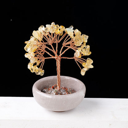 Natural Crystal Tree Ornaments