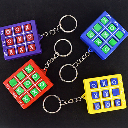 Wholesale Tic Tac Toe Game Puzzle Circle Chess with Keychain Toy