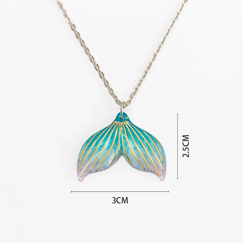 Girls Mermaid Fishtail Necklace