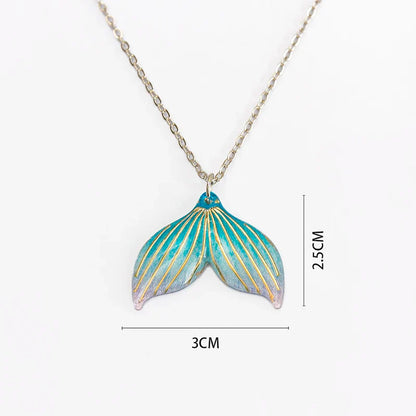 Girls Mermaid Fishtail Necklace