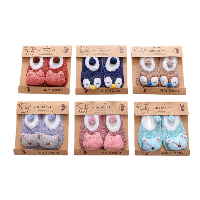 Baby Kid Girls Boys Animals Cartoon Print Socks