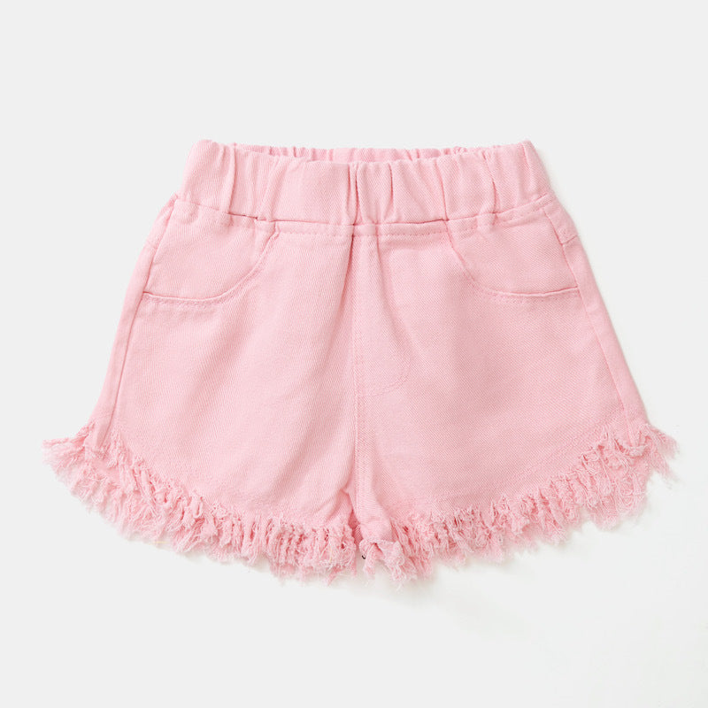 Summer Denim Color Shorts For Kids