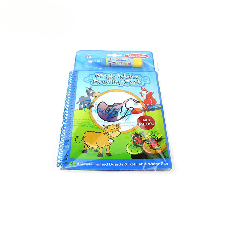 Children's Reusable Water Graffiti Paper Coloring Book Small Pens