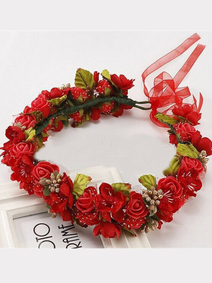 Girls Hello Spring Flower Halo