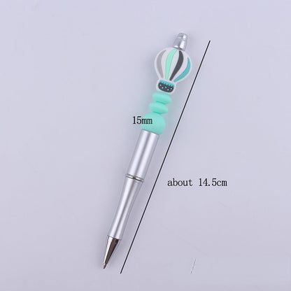 Beadable Pens Hot Air Balloon Beads Plastic Ballpoint