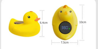 Little Yellow Duck Baby Bath Thermometer: Floating Waterproof Safety Sensor