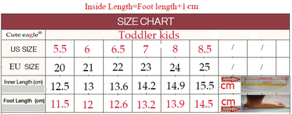 Boys' Eagle Orthopedic Sandals: PU Leather, Closed Toe