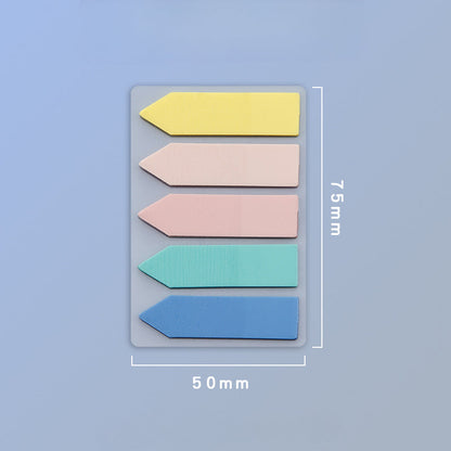 PET Fluorescent Plastic Bookmark Sticky Notes