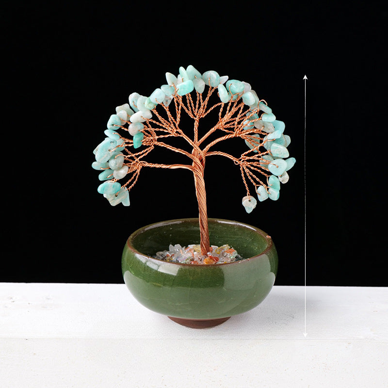 Natural Crystal Tree Ornaments