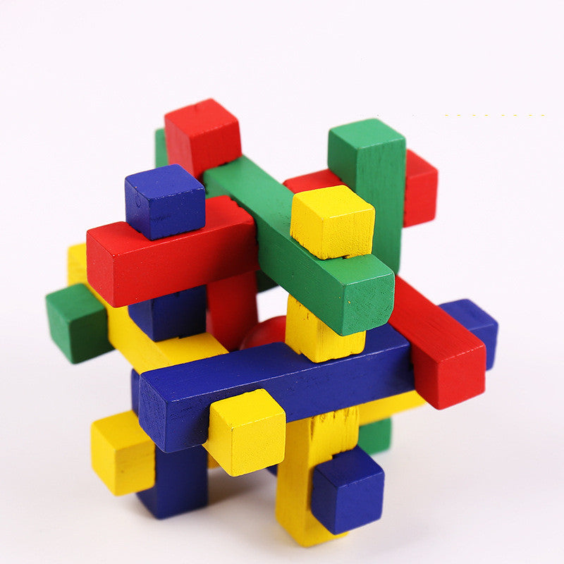 Educational Wood Lock Puzzle Set for Kids