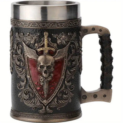 Exquisite 600ml Tankard Mug - Stainless Steel