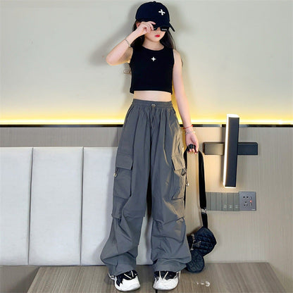 Wholesale Cotton Summer Thin Girls Overalls