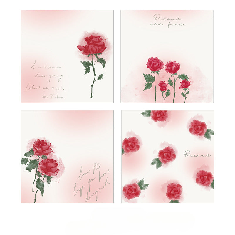 Paper Rose Series Post-it Notes
