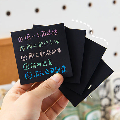 Black Sticky Note Paper