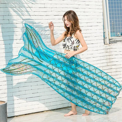 Inflatable Mermaid Lounger Pool Float