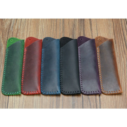 Genuine Leather Personalized Retro Pure Handmade First Layer Cowhide Pen Holder