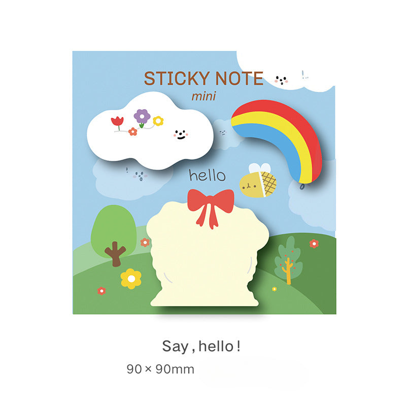 Cute Cartoon Halloween Rainbow Paper Sticky Notes