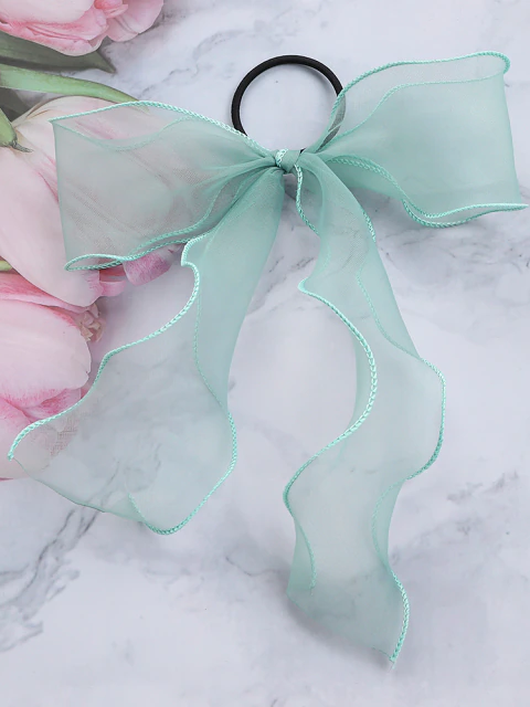 Girls Big Bow Tulle Hairband