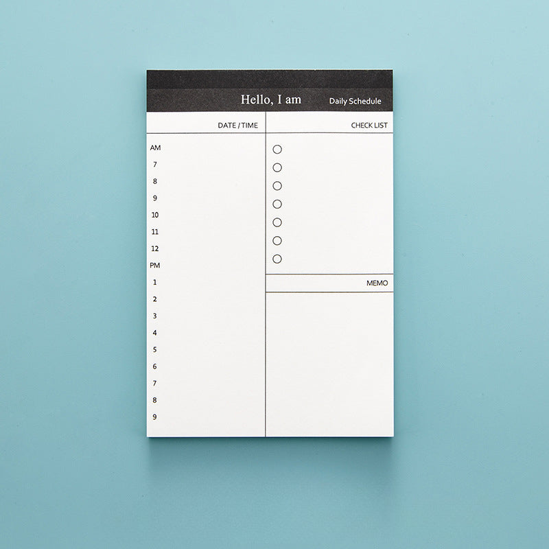 Simple Business Day Planning Paper Sticky Notes