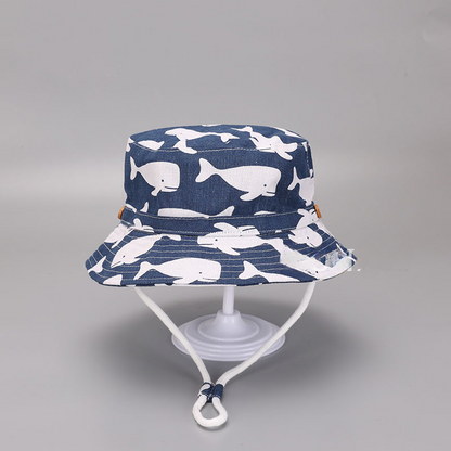 Polyester Kids Strawberry Print Bucket Hat