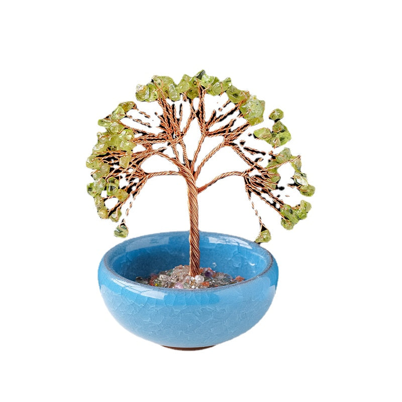 Natural Crystal Tree Ornaments