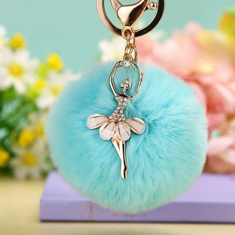 Water Diamond Barre Dance Rex Rabbit Hair Ball