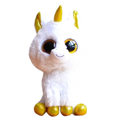 Ty Beanie Baby White Unicorn 6" Toy