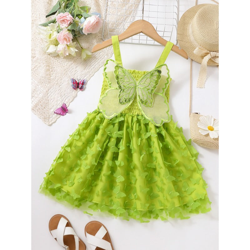 Butterfly Mesh Polyester Princess Skirt