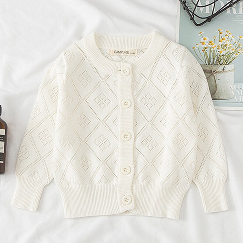 Plaid Design Knitted Cardigan