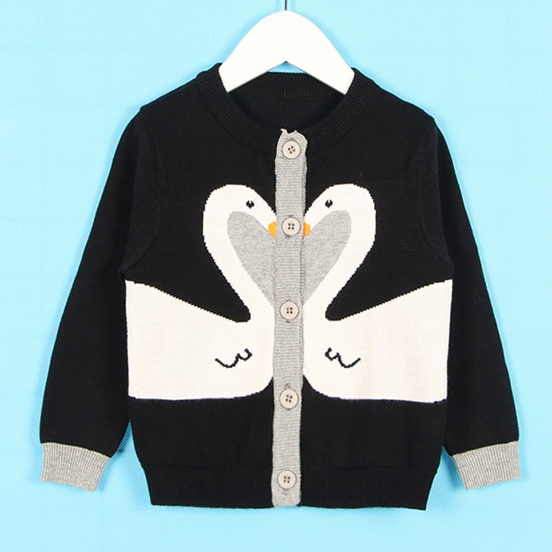 Plaid Design Knitted Cardigan