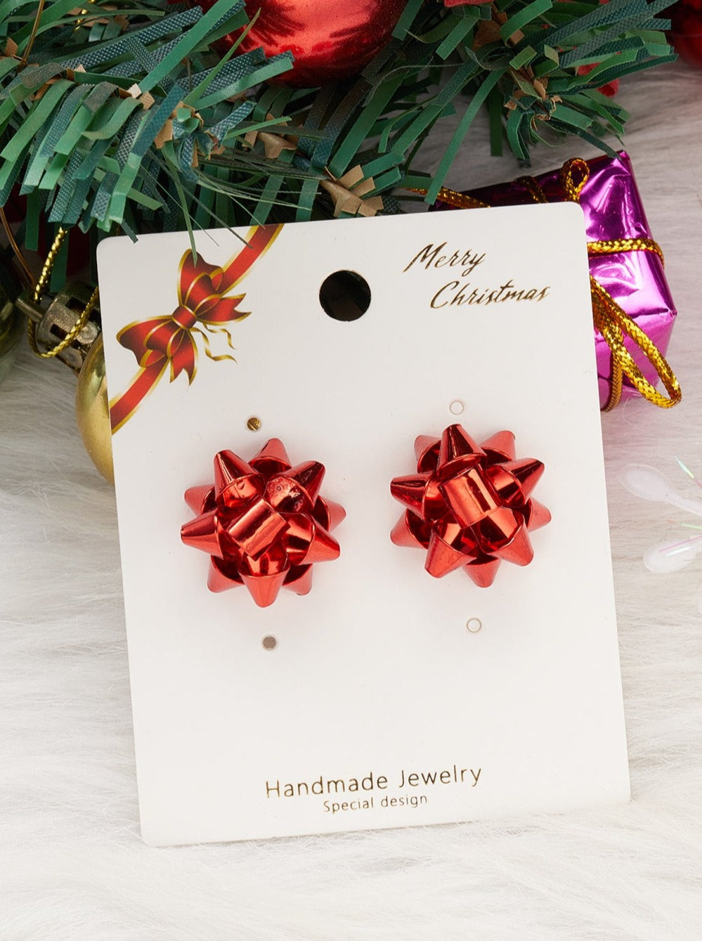 Present Topper Shimmer Stud Earrings