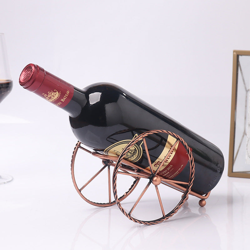 European Metal Wine Rack Ornament