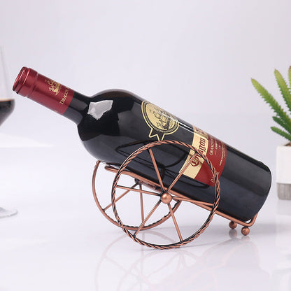 European Metal Wine Rack Ornament